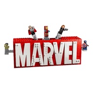 Lego 76313 MARVEL Logo Assembling Toy & Minifigures - MARVEL Logo & Minifigures