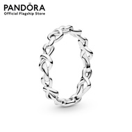 Pandora Knotted Hearts Silver Ring เครื่องประดับ แหวน แหวนเงิน สีเงิน แหวนสีเงิน แหวนแพนดอร่า แพนดอร