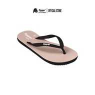 Fipper Slim Selipar Getah Beige / Black - Fipper Slim Rubber Slipper Beige / Black