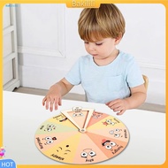 {Bakilili}  Wooden Emotion Wheel Toy Expressing and Understanding Emotions Tool Toddlers Emotion Whe