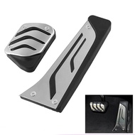 2 x Sport Gas Brake Foot Pedal For BMW F20 F30 F31 F32 F33 F34 F36 Silver