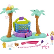 Polly Pocket Playset, Puppy ParkBOUNCE & Bark with 3-inch Polly Doll, Bouncy House,