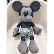 Extremely FDMTL Sashiko Mickey Mouse Denim Stuffed Toy 10"H