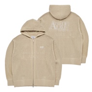 [acme de la vie] 2023 NEW OVERSIZED ADLV PRINT MESH KNIT HOODIE ZIP UP