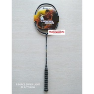 Badminton FLEET Racket FELET FORCE SUPER LIGHT BLACK / YELLOW ORIGINAL