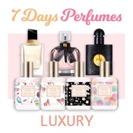 7 Days Perfumes Combo Promo Set TOP Selling Perfume Premium 7 Bottles Men Lady Women Perfume Gift Vi