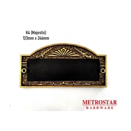 House Number Plate K4 - Majestic