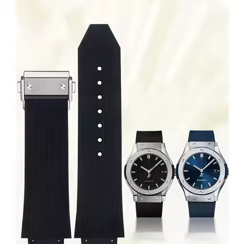 Watch Band For HUBLOT BIG BANG Silicone 25*19mm Waterproof Men Strap Chain Watch Accessories Rubber 