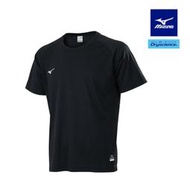 2024 MIZUNO 美津濃 吸濕排汗透氣布料 素色 棒壘球短袖練習衣 排汗衫 (12TCBL1109)黑