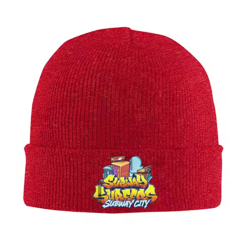 Subway Surfers city name game Knit Hat Beanie Autumn Winter Hats Warm Unisex Hip-hop Caps for Men Wo