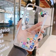 Rivel APP Icon Inner Movable Phone Case for iPhone 15 14 13 12 11 Pro Max Mini X XR XS Max 8 7 Plus 