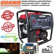 OGAWA 4000Watt Inverter Petrol Generator DZ5400IPRO 223CC - Suitable for Foodtruck - 6 Months Local 