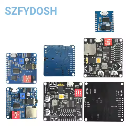 Voice Playback Module MP3 Music Player UART I/O Trigger Amplifier Board DY-SV17F DY-SV5W DY-SV8F DY-