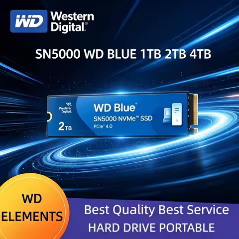Western Digital Blue SN5000 NVMe M.2 2280 PCIe4 Internal SSD 1TB 2TB 4TB Solid State Storage For Dai