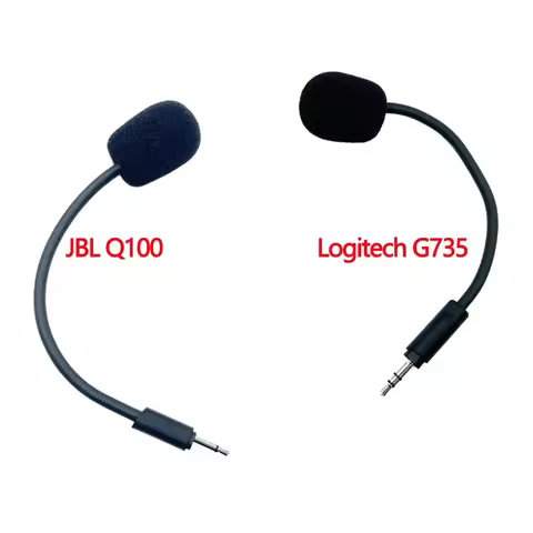 Replacement Game Mic 2.5mm Microphone For Logitech G735 Q100 Gaming Headset Detachable Microphone Ga