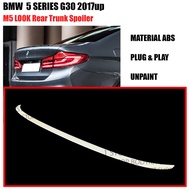 BMW G30 M5 M SPORT 5SERIES 4 DOOR M5 LOOK REAR SPOILER TRUNK SPOILER BOOT MATERIAL ABS