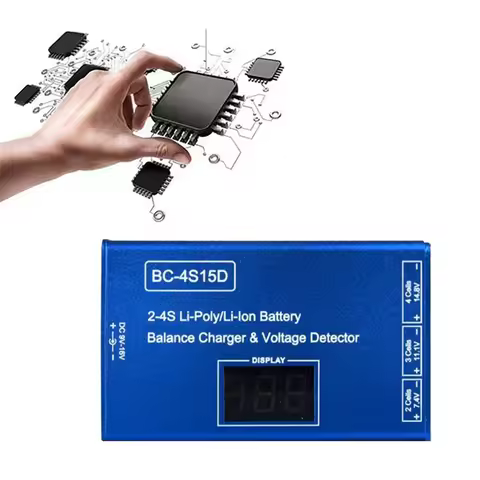 BC-4S15D Battery Lipo Li-Ion Balance Charger Voltage Detector LCD Digital Display Balance Charger fo