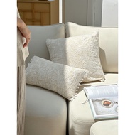 [French Retro Cut Flower Pillow] Texdream Attitude ins Premium Living Room Sofa Pillow Bedside Cushi