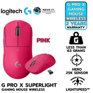LOGITECH G-PRO X SUPERLIGHT GAMING WIRELESS PINK รับประกัน 2ปี