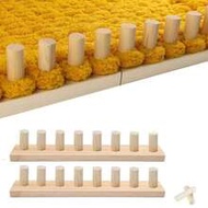 ผ้าห่ม Chunky Loom Knit, การออกแบบแบบพกพาขนาดปรับได้ Chunky Yarn Loom, เครื่องทอผ้าไม้สำหรับผ้าห่ม,.