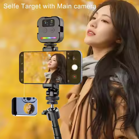 1pc VIOG Selfie Mirror Ultra Light Rear Camera Selfies Group Photos On The Go Touch Ups Sticky Rear 