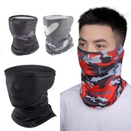 Turban Head Scarf Motorcycle Bicycle Sport Headband Sarung Kepala Helmet Ice Silk Sunscreen Mask