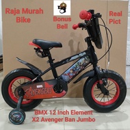 Sepeda Anak Laki Laki BMX Element Coyote X Two Avenger 12 Inch Ban Jumbo Sepeda Anak BMX Element Coy