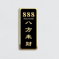 A ai2 Acrylic Vertical Version House Number Make Creative Chess Room Mahjong Restaurant B & B Restau