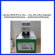 Mcb circuit breaker 2P 50A 63A 4.5kA Schneider EZ9F34250/EZ9F34263