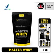 Master WHY VECTORLABS 3 LB LBS BONUS SHAKER & SCOOP WHEY PROTEIN ISOLATE CONCENTRATE VECTOR LABS FIT
