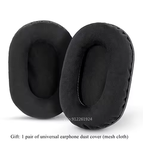 1pair Replacement Ear Pads Artificial Leather Black Ear Cushions For Sony MDR7506 MDR 7506 MDR-V6 He