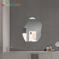 Free-punching Irregular Mirror Toilet Mirror Water Drop-shaped Bathroom Mirror Irregular Decorative Mirror Frameless Bathroom Mirror