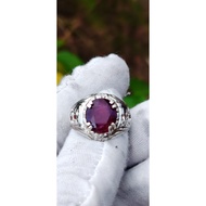 Natural Untreated Rubylite tourmaline 5.23ct silver Ring