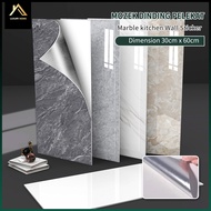 30cm x 60cm Mozek Dinding Dapur Kitchen Wall Sticker Paper Dinding Bathroom Wallpaper Waterproof Til