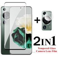 Huawei P60 Tempered Glass for Huawei P30 P40 P50 P60 Pro Pro+ Mate 50 40 30 20 Pro 2 in 1 Full Coverage Screen Protector HD Protective Glass Film