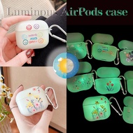 Luminous Effect Earphone case for AirPods3gen Colorful Flower 2021 New Style AirPods3 Protective Compatible With AirPodsPro AirPods2gen