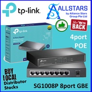 (ALLSTARS) *Shipping New Model Omada ES208GP* TPLink / TP-Link TL-SG1008P 8Port Gigabit Desktop PoE 