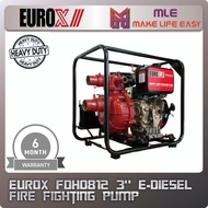 Eurox FDH0812 3" E-Diesel Fire Fighting Pump