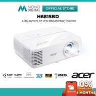 ACER H6815BD 4,000 ANSI LUMHENS 4K UHD (3,840 x 2,160) DLP PROJECTOR, CONTRAST RATIO: 10,000:1  & UP