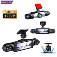 LOVETOUCH 4 Lens Panoramic Dash Cam 3.0 Inch IPS Screen HD 1080P Built-in Motion Detection Equipment