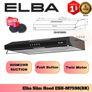Elba Slim Cooker Hood ESH-M7598BK Black / 1917/76SS /Rubine Slim Hood 75BL/Midea Slim Hood Slim Hood