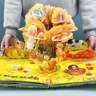 Magical Life Animal Pop-up Book Children 3d Pop-up Book Flip Book One Year Old Baby Hole Book 0 to 3