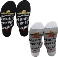PXTIDY Fiance and Fiancee Gifts Socks Engagement Gifts for Couple Nacho Average Fiance Fiancee Socks