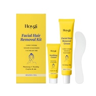 Facial Hair Removal Kit - Painless & Gentle Creams for Chin & Upper Lip & Cheeks et, 50g+10g+1scoop