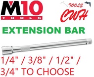 2  3  5  6  8  10  M10 1/4  3/8  1/2  3/4  SOCKET RACHET EXTENSION BAR BAR TUBE CWH TOOLS BLACK HARD