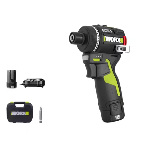 WORX WU139 Brushless Screwdriver Lightweight Cordless Drill 50N.m 1/4inch Electric Drill 12V Battery