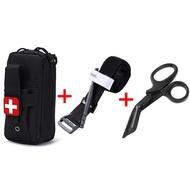 LUC Outdoor travel first aid kit, tourniquet, EDC tool set, essential camping and hiking survival ki