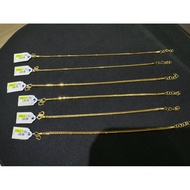 Emas 375 Rantai Tangan Belut