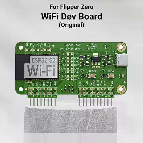 WiFi Devboard for Flipper Zero ESP32-S2, Chipset for Wireless Penetration Testing, SSID Spoofing, Lo