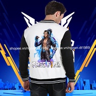 [Best Seller] Free Frie Shirt - Jacket Free Frie HAYATO Awakening White with Black Sleeves